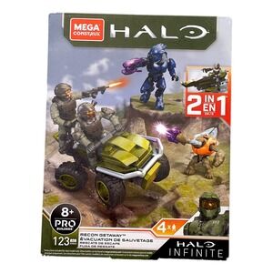Halo Mega Construx  Recon Getaway Building Set 123 pieces Toy New